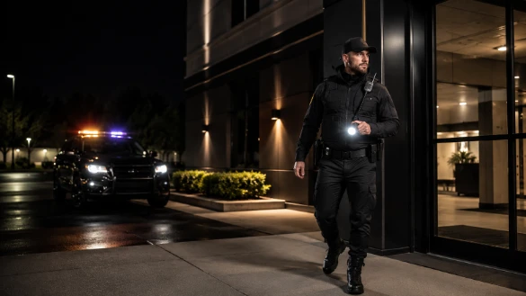 Alarm response security guard in Edmonton